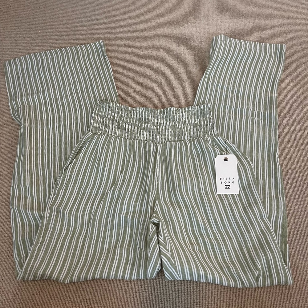 Billabong NWT striped pants size M